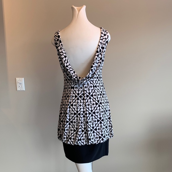 Jessica Howard Black and White Patterned Dress - Picture 3 of 7